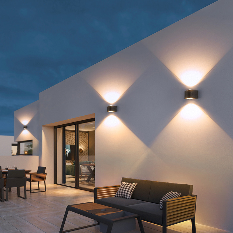 灯格 洗墙灯户外壁灯防水别墅庭院灯外墙灯室外门厅灯现代户外阳台