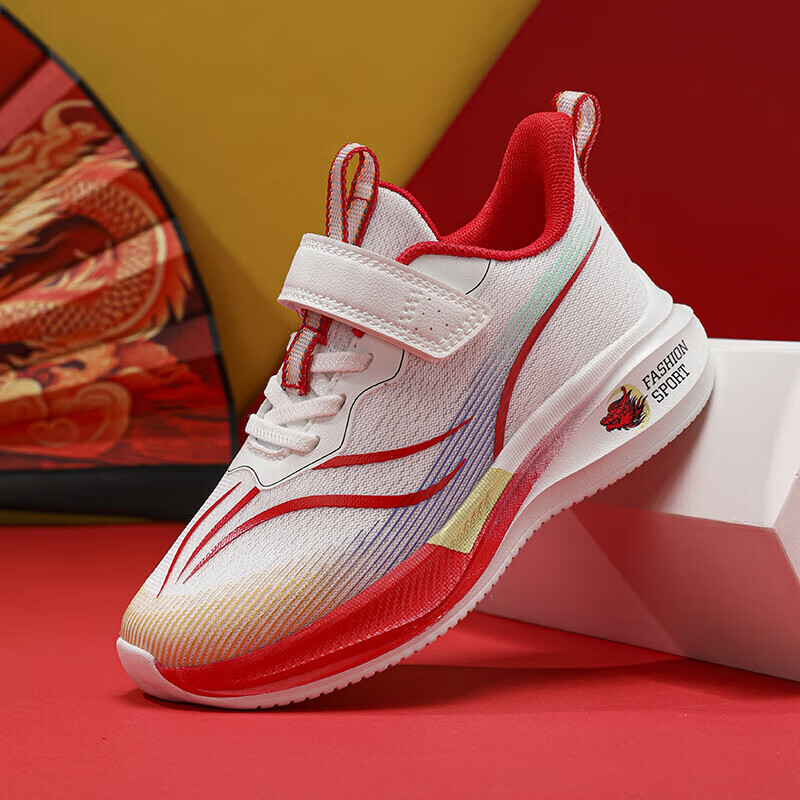 品牌童鞋龙年儿童鞋2024春夏新款男童运动鞋透气中大童跑步鞋 中国龙