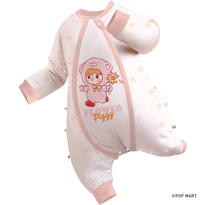 ibaby泡泡玛特联名恒温婴儿睡袋儿童防踢被子秋冬款连体睡衣宝宝睡被 暖融款-花花猪仔（适合12-16℃） 130码 身高120-135cm体重18-32kg