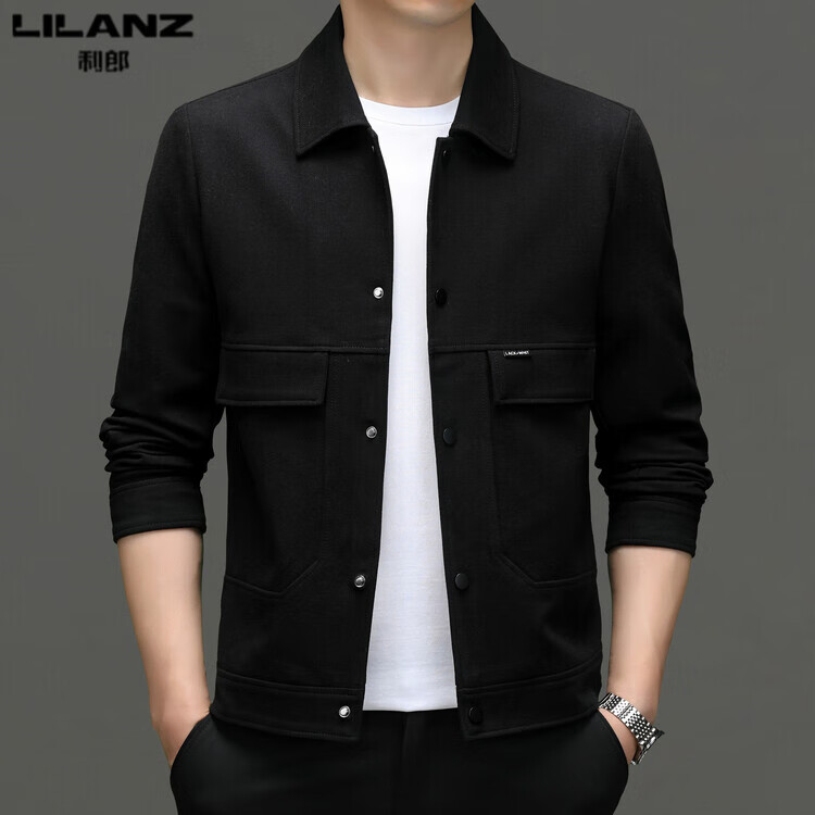 利郎 less is more利郎男装2024新款夹克男士春秋季商务时尚休闲百搭