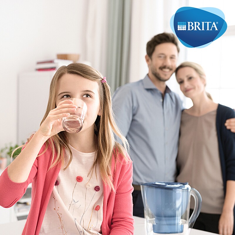 碧然德（BRITA）过滤净水器 家用滤水壶 净水壶 Marella 海洋系列 3.5L（蓝色）+专家版滤芯5枚 一壶六芯装