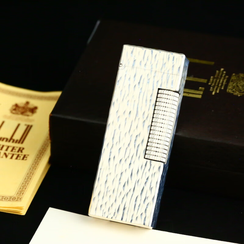 【二手95新】dunhill登喜路充气打火机镀银 rollagas 系列男士古董