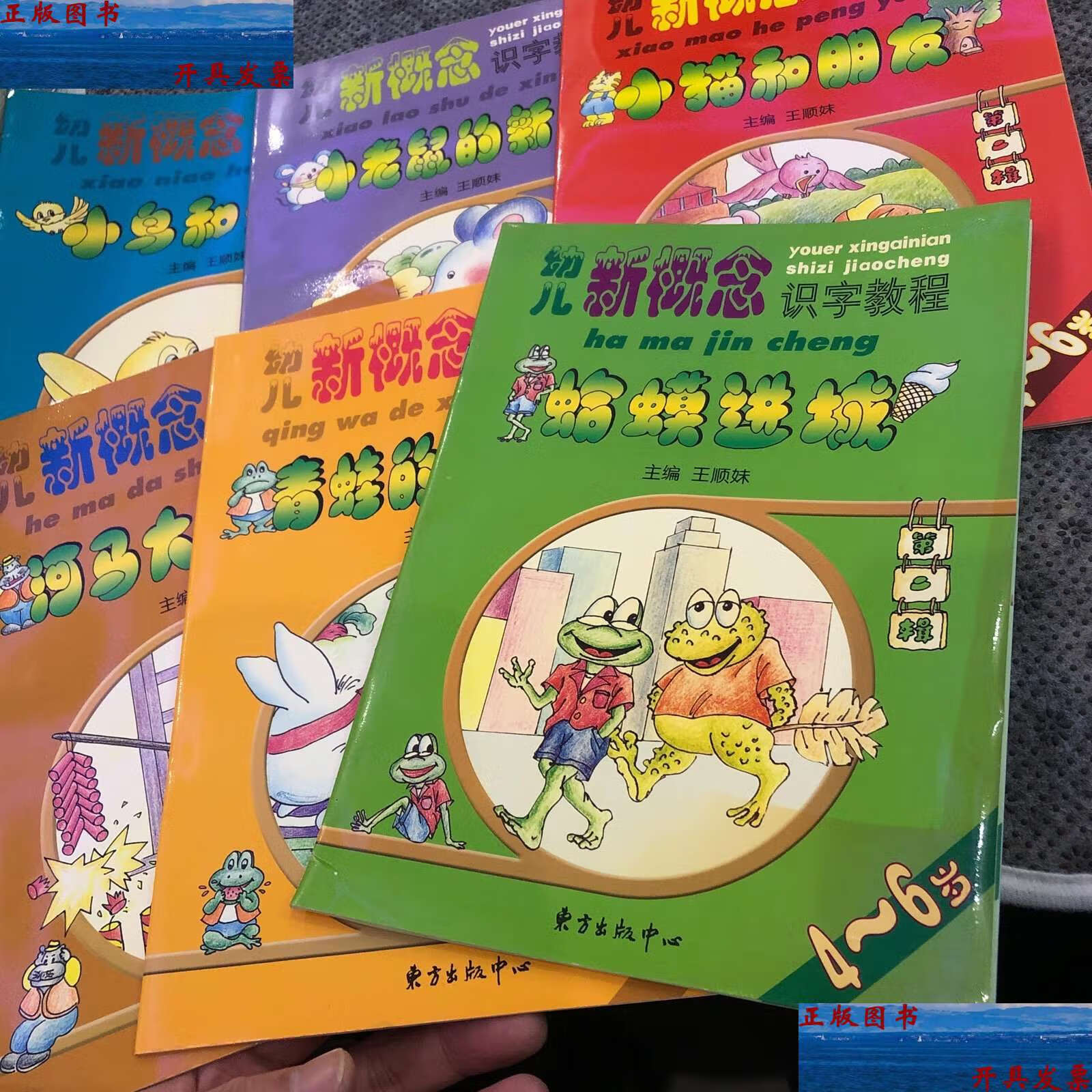 识字教程(第2辑共6册) 6册合售蛤蟆进城,青蛙的西瓜船,河马大叔开店
