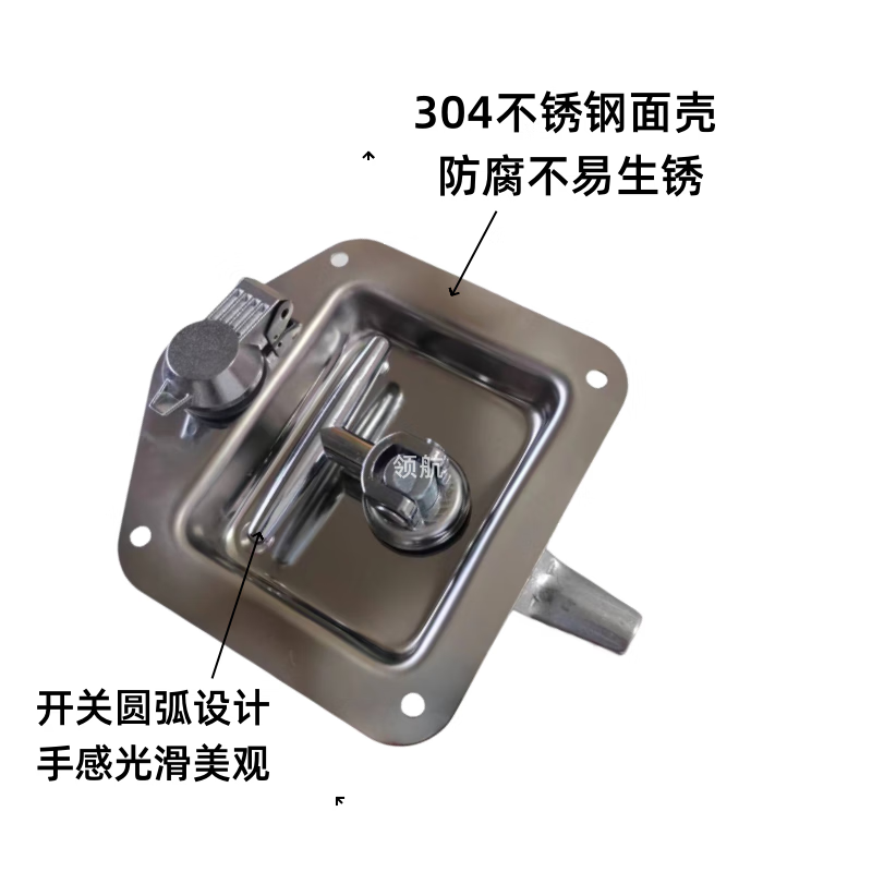 甜苗苗定制适用面板工具箱暗锁工程货车柜门锁t型转舌锁ms858 304