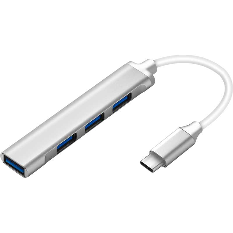 木丁丁  type-c扩展坞转USB3.0分线器hub集线器适用苹果华为笔记本电脑