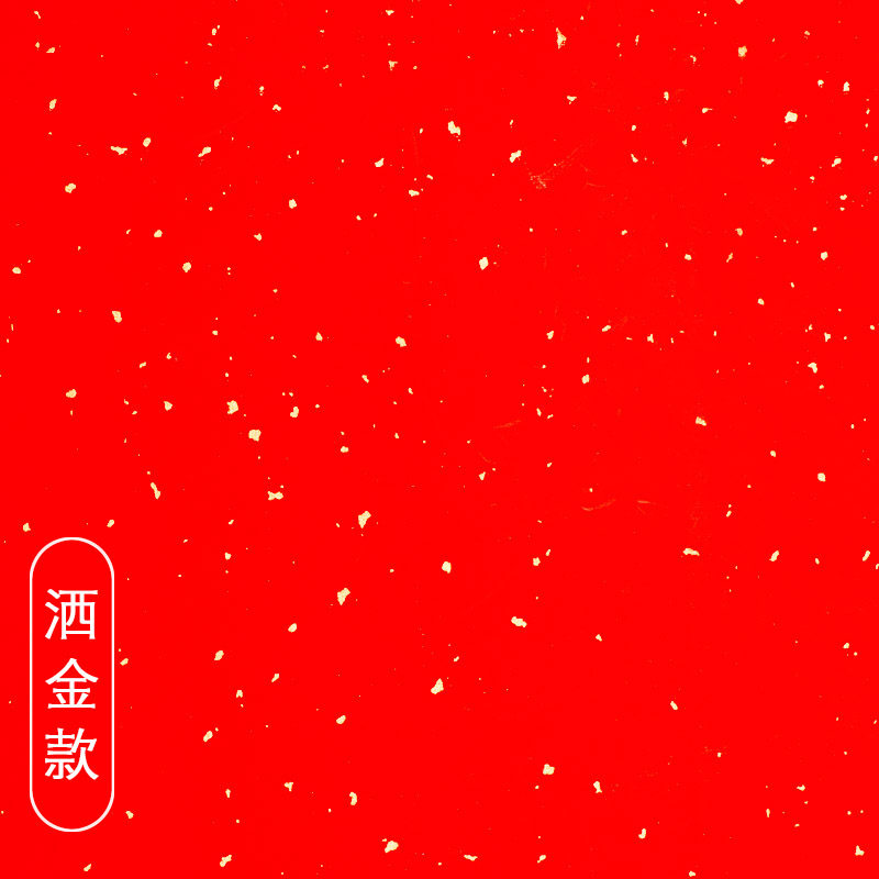 洒金宣纸万年红红色书法用春节手写空白春联纸烫金写字福字剪纸结婚双