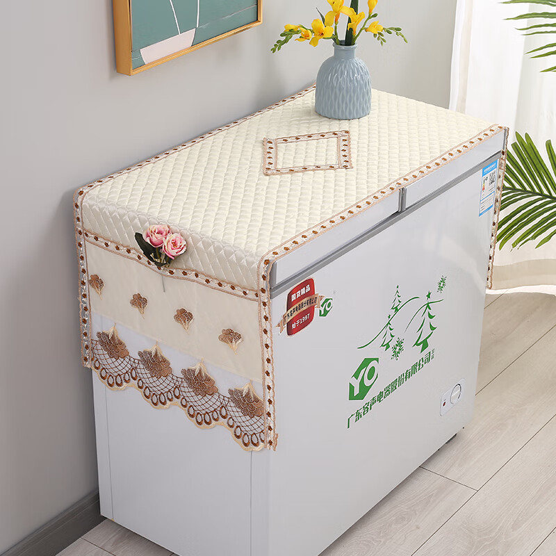 山头林村冰柜盖布防尘罩 款2024款冰柜罩子盖布冰柜套家用小冰柜盖布