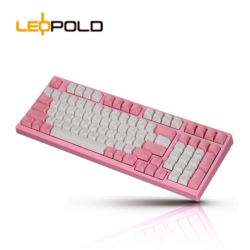 Leopold 利奥博德 FC980M OE版OEM高度98键单模双模蓝牙机械键盘极星流星 白桃 单模有线OE版 樱桃红轴