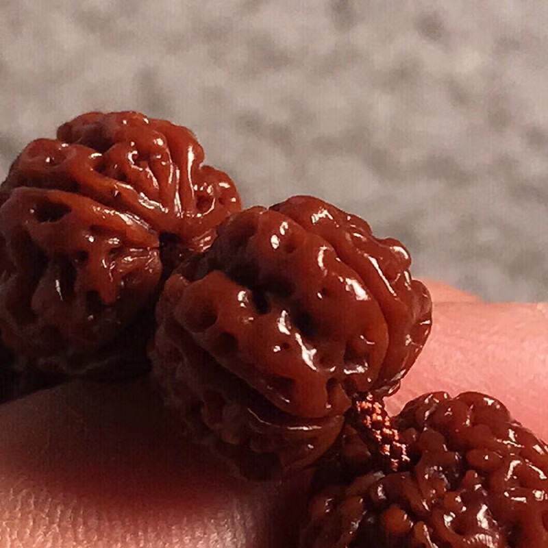碧允七夕情人节包浆菩提子108颗爆肉手串男女梅花双龙纹南瓜佛珠文玩