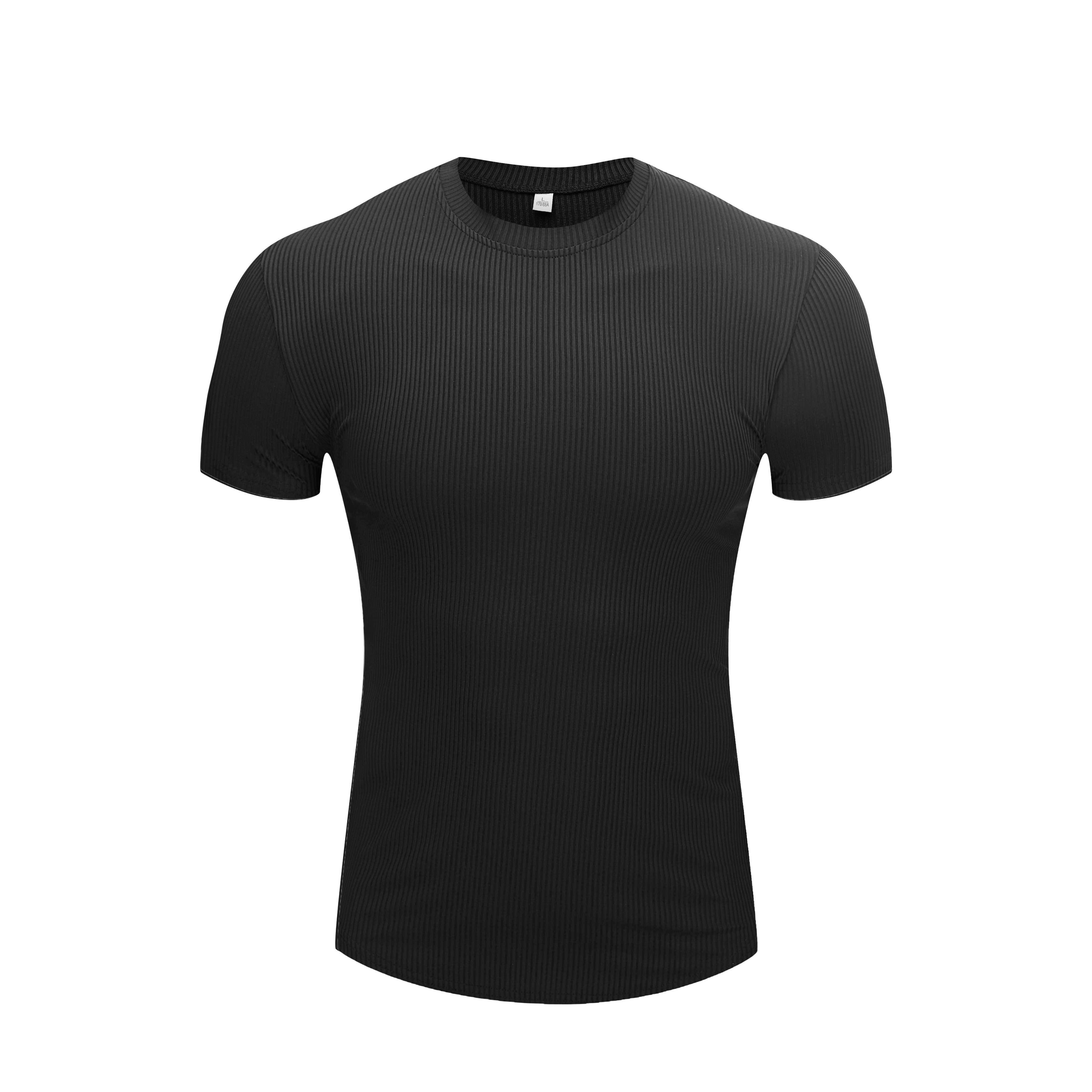 流彗肌肉蚂蚁短袖男圆弧下摆t恤速干圆领修身运动打底衫高弹上衣 活性