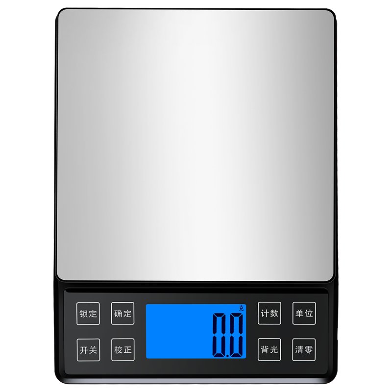 帝衡防水廚房烘焙秤家用小型食物電子秤調(diào)料奶茶葉秤精準(zhǔn)商用克稱高精度便攜秤充電廚房秤 5千克/0.1克 送:量杯+托盤(pán)+砝碼 充電三用版