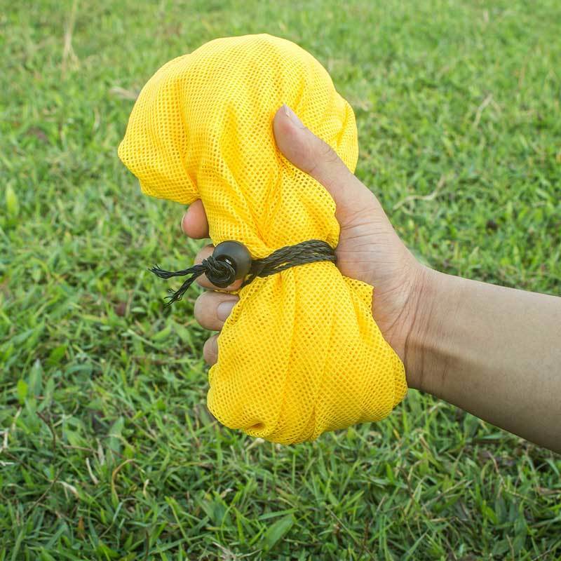 圣比莱折叠手提鱼袋养鱼装鱼网袋鱼护网兜细眼网代小网眼尼龙编织加厚