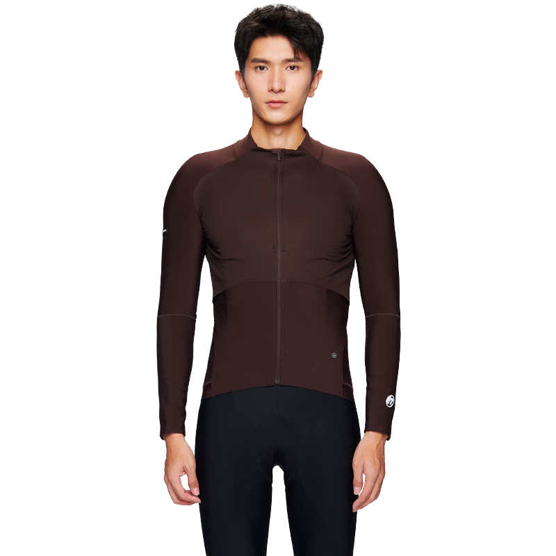 捷酷秋冬款ELITE WIND男士抓絨騎行服戶外防風(fēng)保暖5℃騎行上衣 黑色 M