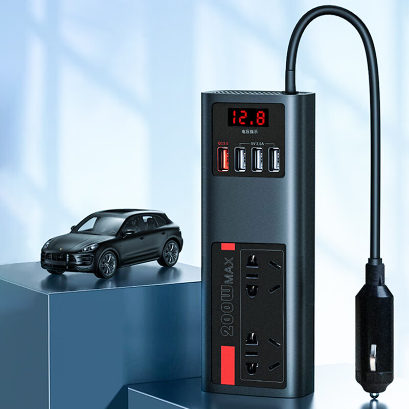 华为挚选车载逆变转换器12v24v转220v大功率汽车充电器点烟器变压 12v