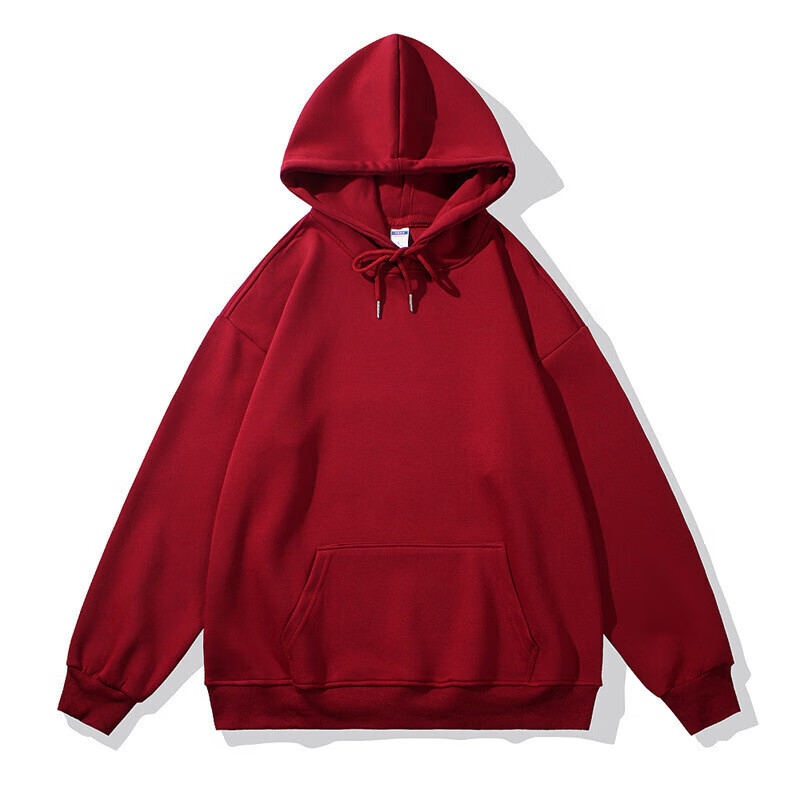 卡柏奇情侣卫衣男秋冬套头连帽衫大码宽松外套班服活动服 藏青 S