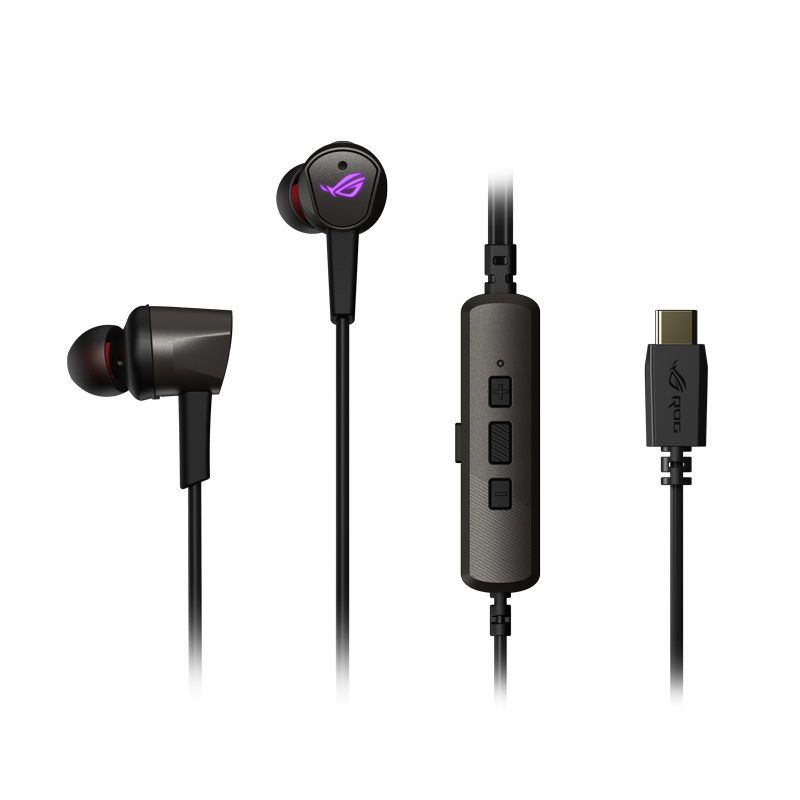 ROG降临2RGB版 入耳式游戏耳机 ROG游戏手机配件 ANC主动降噪 环绕7.1音效 RGB光效 内置麦克风 399元