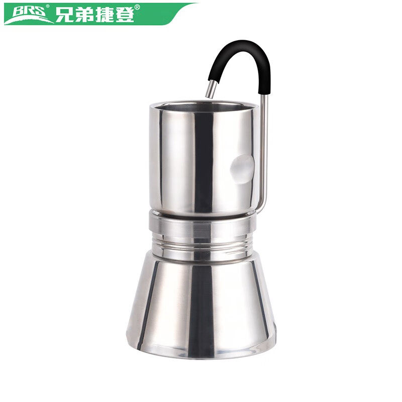 兄弟捷登(brs)户外咖啡机不锈钢咖啡蒸馏器摩卡壶brs-tc05 【brs-tc05