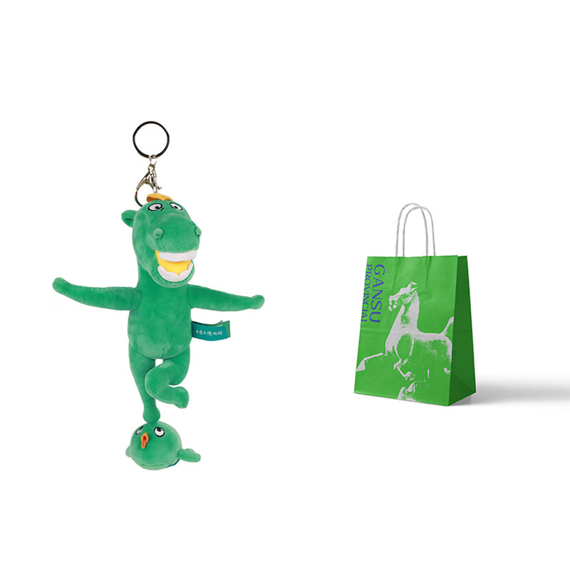 织季(zhiji)甘肃文创摆件博物馆马踏飞燕玩偶挂件铜奔绿马娃娃女生