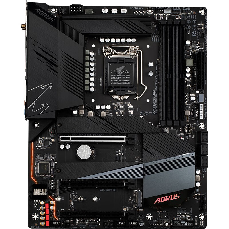 技嘉 B560 AORUS PRO AX 主板 支持CPU 11700F/11600KF/11400F/10600KF显卡3060/3070(Intel B560/LGA 1200)
