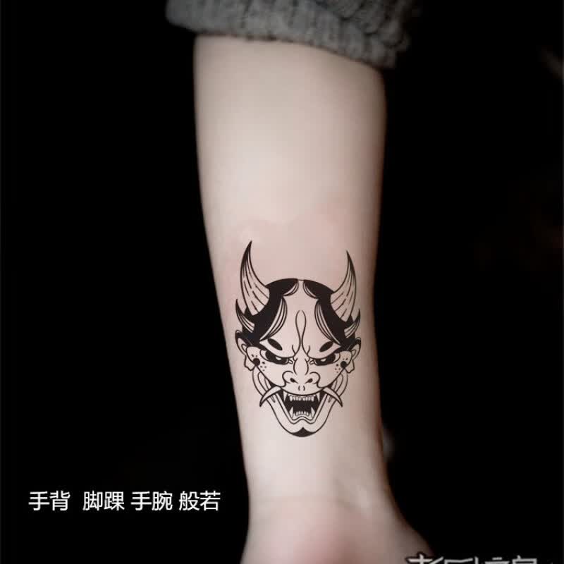 千色集纹身贴防水男般若纹身贴花臂小腿纹身贴逼真大图半臂另类 一张使用感如何?