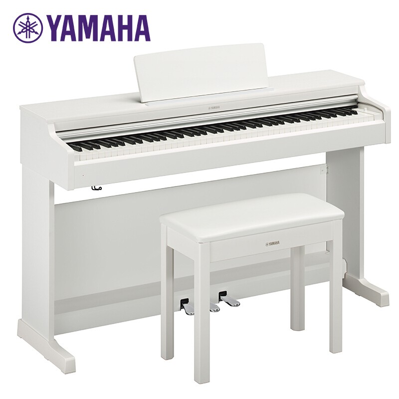雅马哈（YAMAHA）YDP164WH 白色数码智能电钢琴 