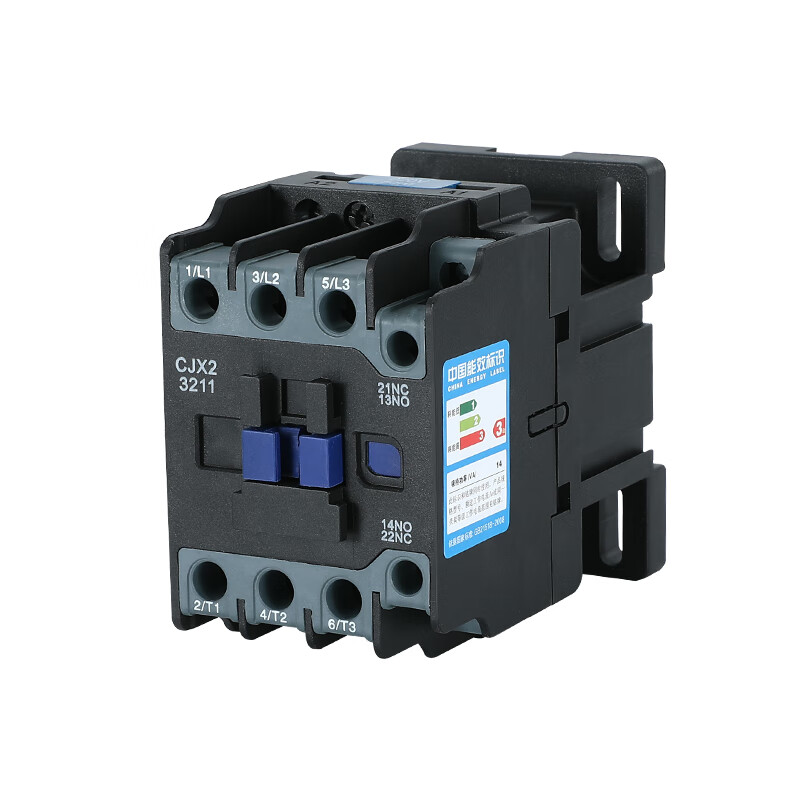 云启格cjx2交流接触器 cjx2-1211 1811 2511 220v 380v带一开一闭辅助