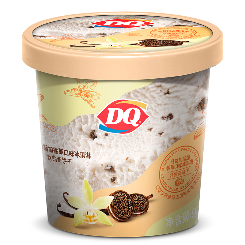 DQ 马达加斯加香草口味冰淇淋90g (含曲奇饼干)