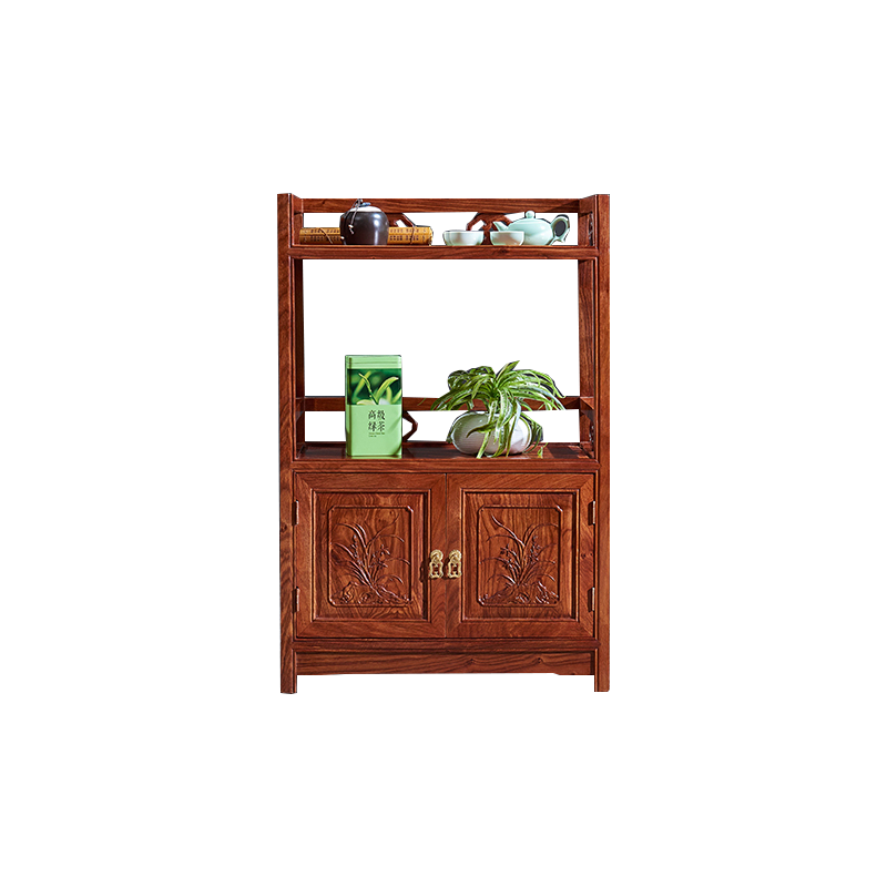 正荣府 红木家具 非洲花梨（学名：刺猬紫檀）餐边柜实木边几茶水柜阳台柜储物柜茶叶柜置物架客厅收纳柜 茶水柜