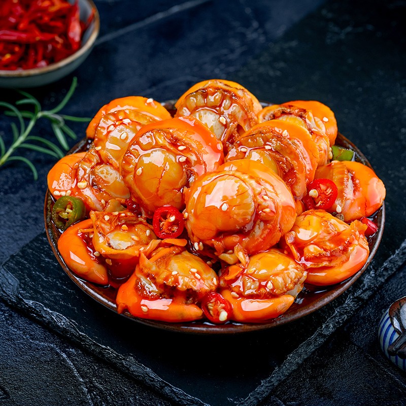 梓琪梓彤 麻辣小海鲜海鲜罐头熟食即食八爪网红鲍鱼生蚝鱿鱼鲍鱼鲍螺