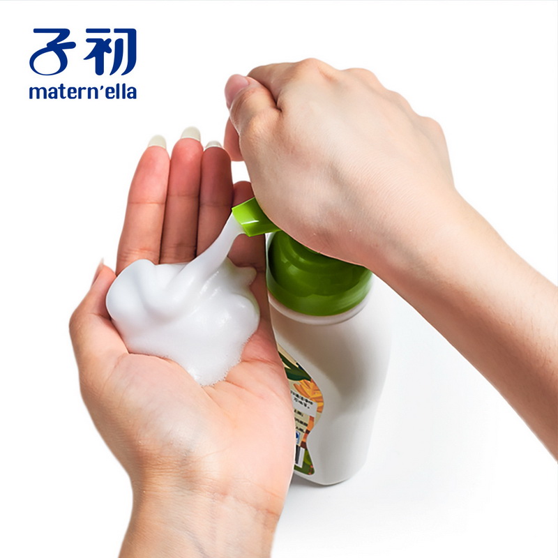 子初(matern’ella)宝宝奶瓶清洗剂草本果蔬清洗液清洁剂洗水果玩具餐具洗涤剂 清洗剂250ml+补充装500g