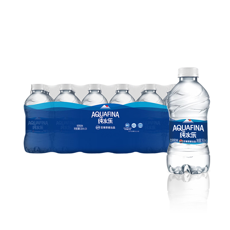 再降价、百事可乐 纯水乐 饮用纯净水 纯水乐 纯净水 350ml*24瓶