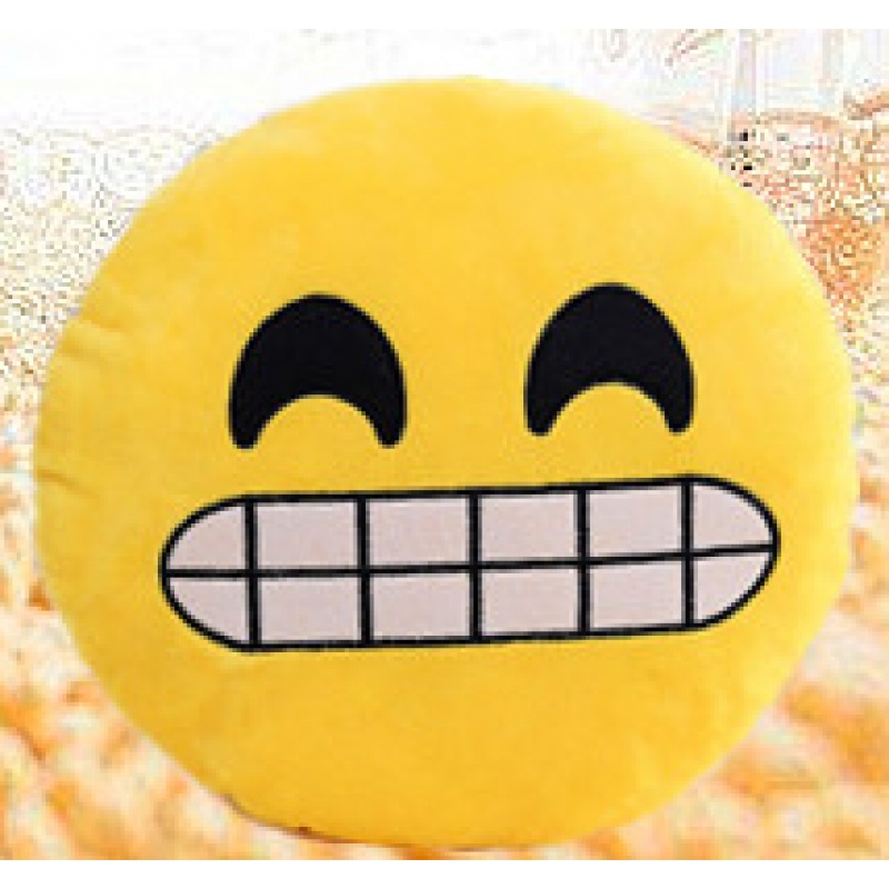 qq表情抱枕 萌萌哒qq表情毛绒玩具抱枕靠垫emoji情人节女友男友闺蜜