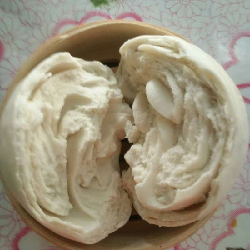 哺食旺山东呛面老面千层大馒头饽饽每个200克12个一份 豆包馒头混合装