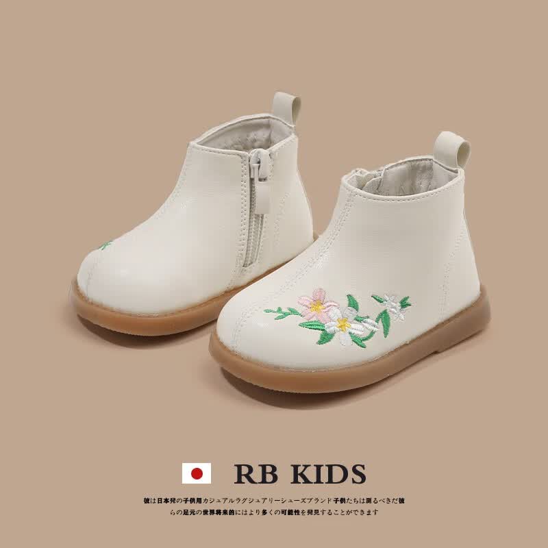 RB KIDS女童马丁靴2023秋季新款洋气婴儿学步鞋时尚软底儿童短靴子 米色 18码 (内长13.5/建议脚长13.0cm)怎么样,好用不?