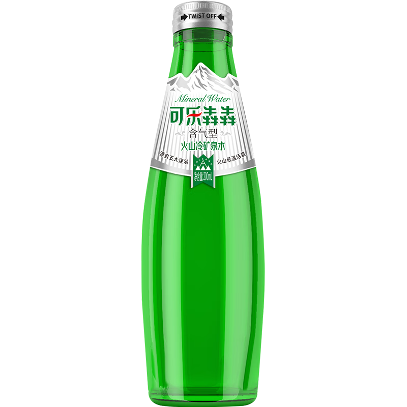 可乐犇犇火山冷矿泉五大连池矿泉水小瓶装天然矿物质气泡水 试饮装200