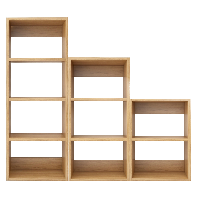 定制活动层板柜子飘窗阳台卧室自由组合柜书柜书架储物置物架 2格雨丝