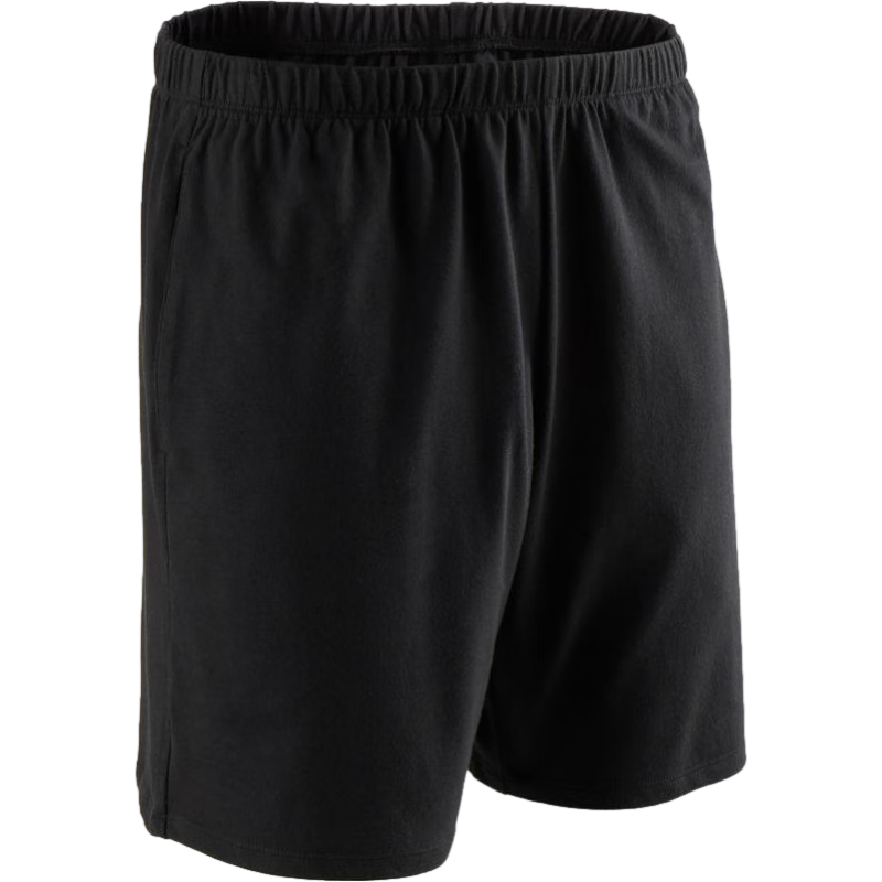 迪卡侬健身/基础健身直筒男士短裤 NYAMBA 100系列 黑色基础款 2464377 S 39.9元