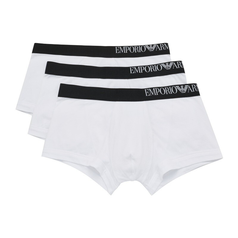 EMPORIO ARMANI UNDERWEAR阿玛尼男士内裤(三条装) EA111357-0A713 WHITE-60210白色 S