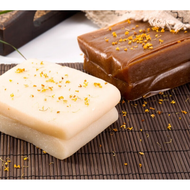 虎钢馋苏州特产糖年糕桂花糕团传统手工克桂香村苏式糕点 白糖年糕