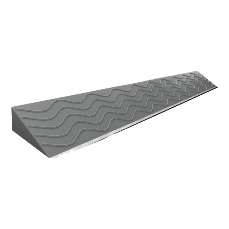 百舸 臺階斜坡墊 室內(nèi)門檻 掃地機(jī)器人手推車爬坡墊無障礙坡道墊 100*12*5 灰色 CW457719