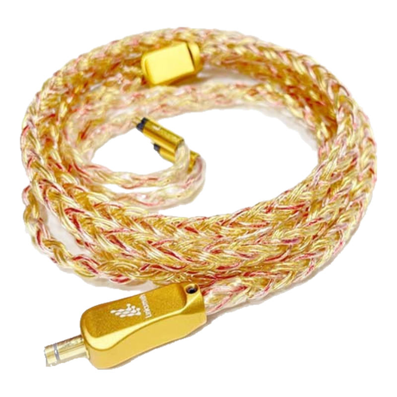 线艺匠天使之吻IE900 IE600耳机平衡线MMCX接口0.78 2pin HD800S M9旗舰款纯银镀黄金+紫铜耳机升级线材 拜亚T5P/T1三代/天龙D7200 4.4mm 平衡头