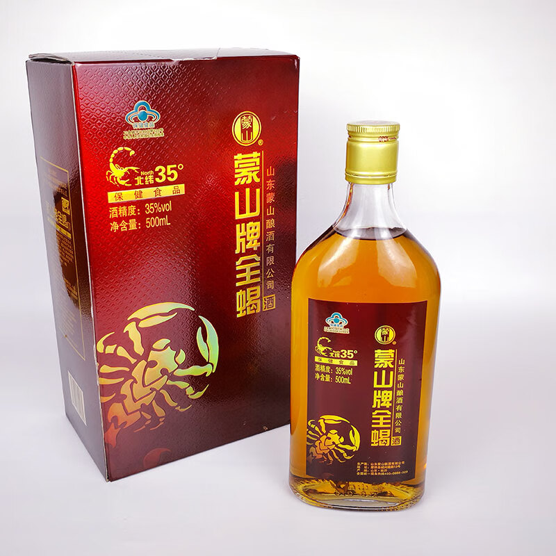 蒙山牌全蝎酒沂蒙山十足全蝎蝎子酒500ml 1瓶 500ml