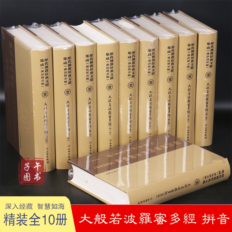 大般若波罗蜜多经 大般若经600卷汉语拼音10册  历代佛教文献集成书