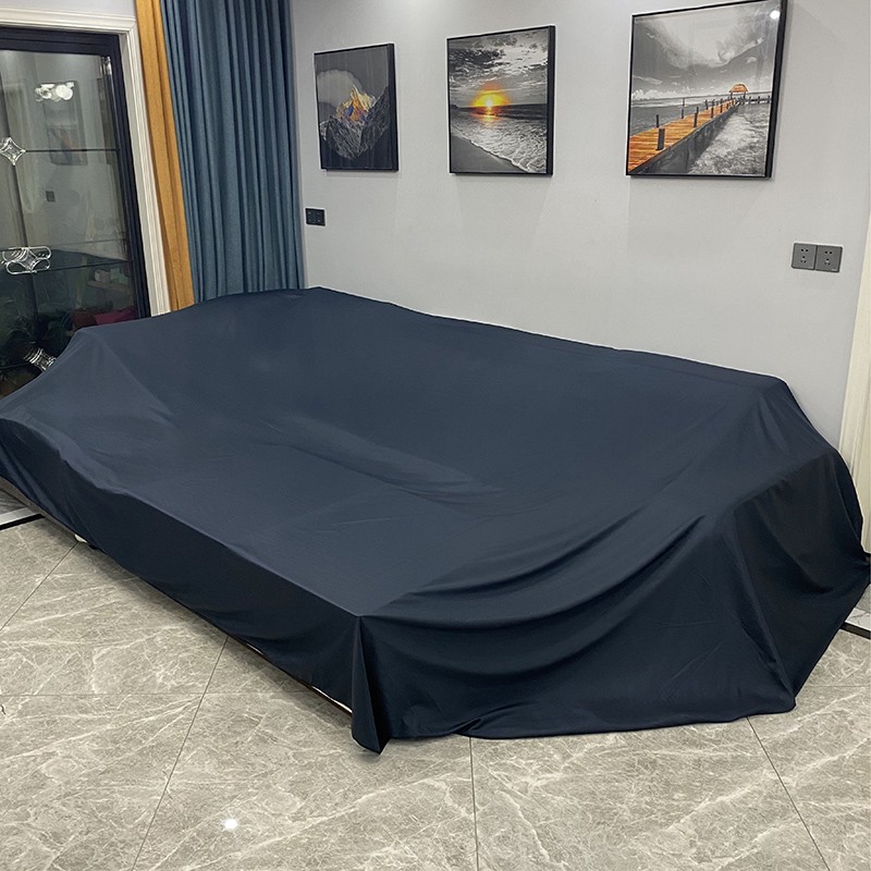 映季家具防尘布家用防尘罩遮尘布盖巾灰尘遮盖布艺装修防灰挡灰防尘罩 浅紫灰 3.5*6米,适用U型沙发