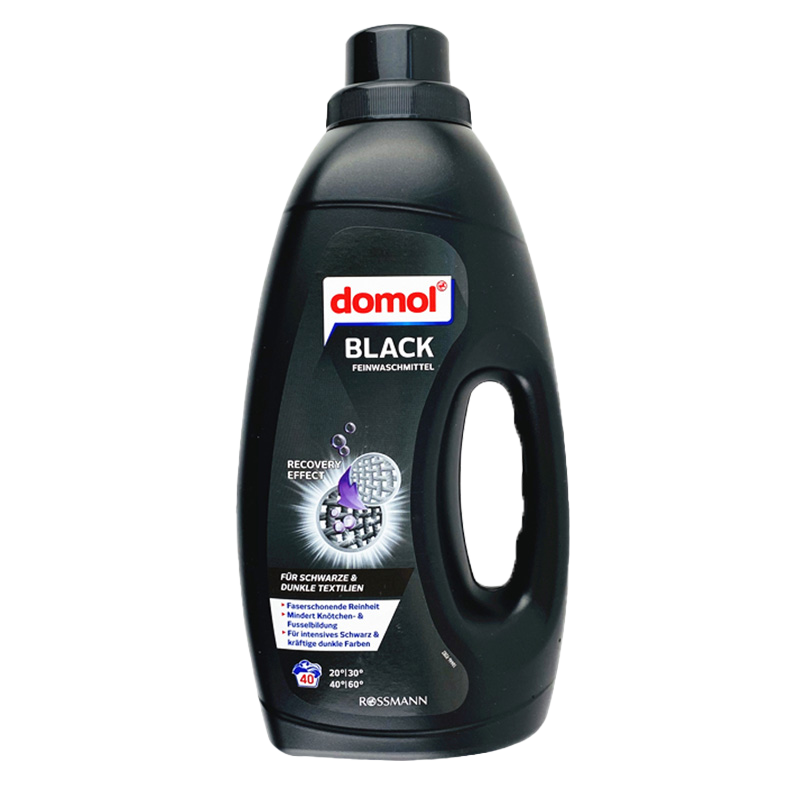 Domol 洗衣液 深色黑色衣物洗衣液 深层去渍护色固色锁色不泛白深色衣物洗涤剂 德国原装进口1.5L