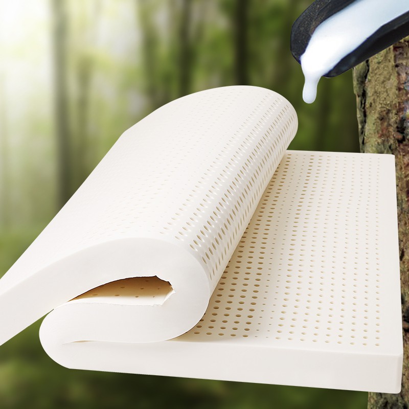 金橡树床垫 泰国进口天然乳胶床垫 一体成型200*180*5cm 泰舒