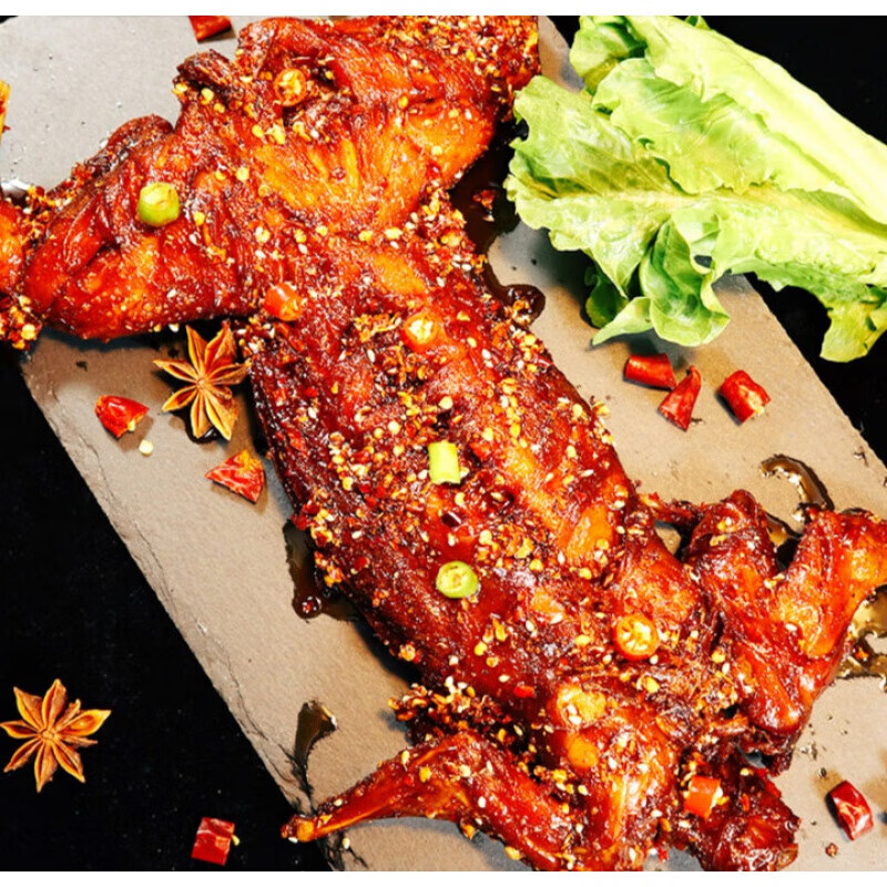 虎钢馋麻辣手撕兔整只800g熟食即食香辣烤兔腿兔头肉四川特产 麻辣