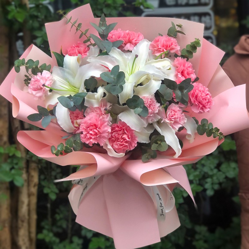 节康乃馨鲜花速递花束生日礼物送父母广东北京上海全国鲜花店同城送花