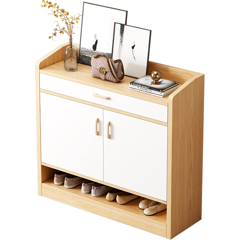 第一森林梳妆台卧室现代简约小户型收纳桌一体化妆台小型化妆桌 【两抽一柜+LED灯+仙女椅】暖白色80cm 组装