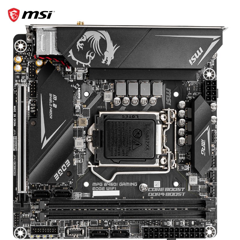 微星(MSI)MPG B460I GAMING EDGE WIFI刀锋板电脑主板 10400/10400F/10500/10700（INTEL B460/LGA 1200）